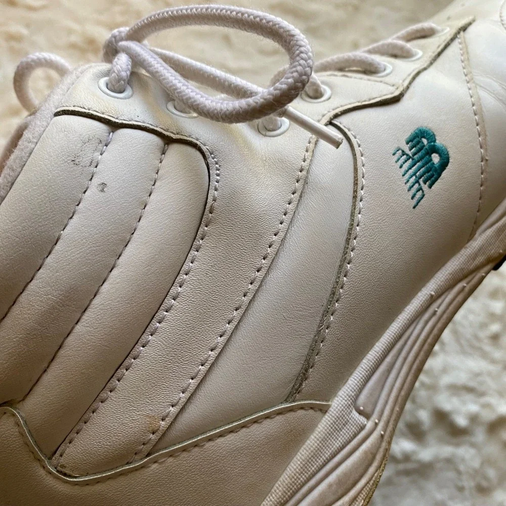 Vintage New Balance 300 High Top Sneakers Women's Size 11 Leather Athletic Shoes